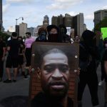 FILE PHOTO: Protest against the death in Minneapolis police custody of African-American man George Floyd and the assault of Sha’Teina and Dan Grady El by Washtenaw County police, in Detroit